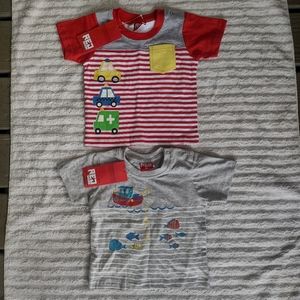 2 brand new baby shirts size 18M